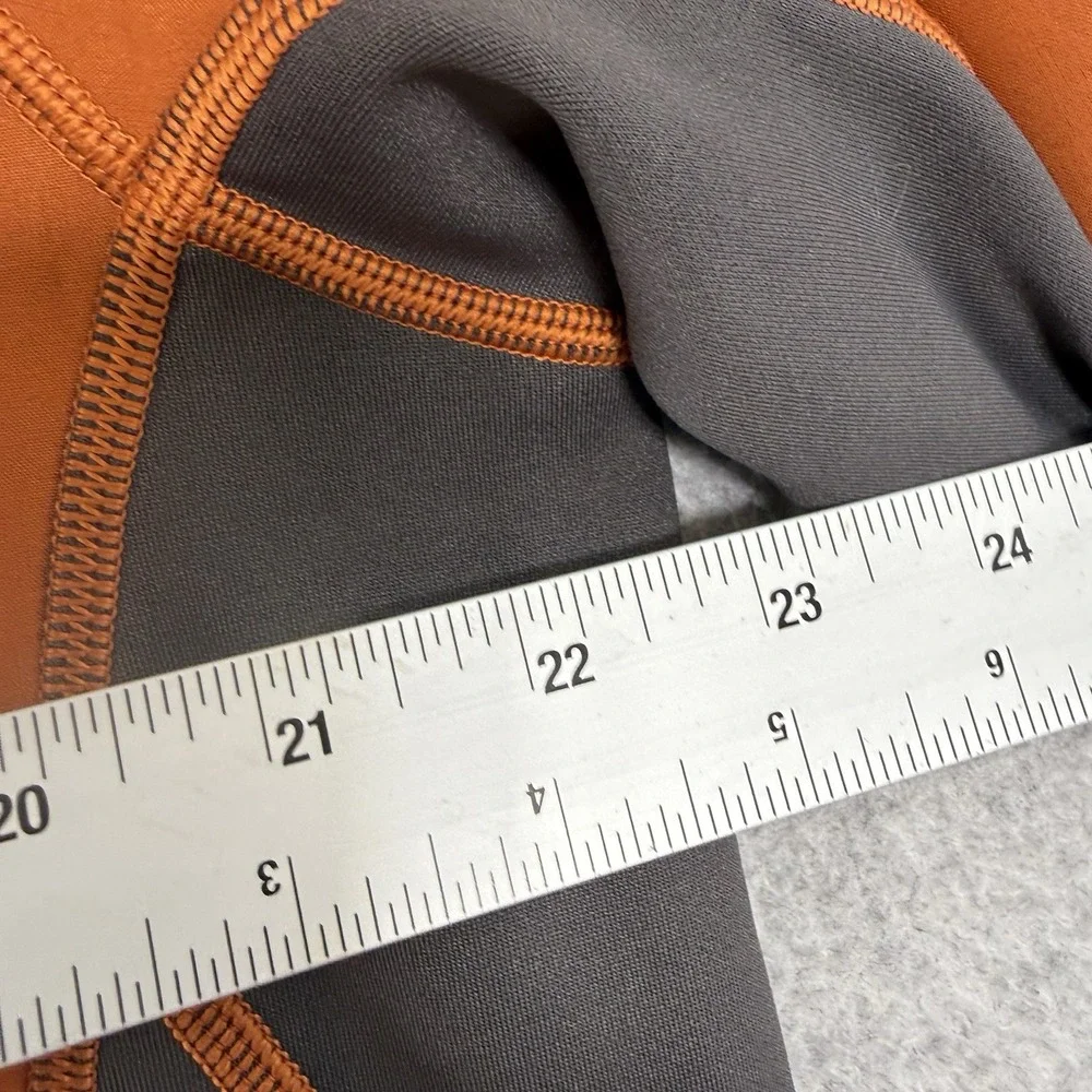 The North Face Jacket Mens L Orange Windwall Fleece Lined Softshell Quarter Zip
